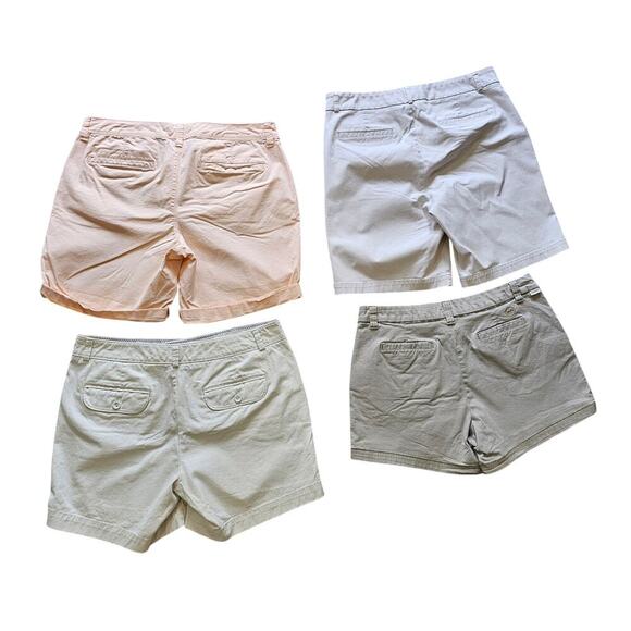 Bundle Lot of 4 Chino Shorts Set Size 12 - Picture 2 of 3